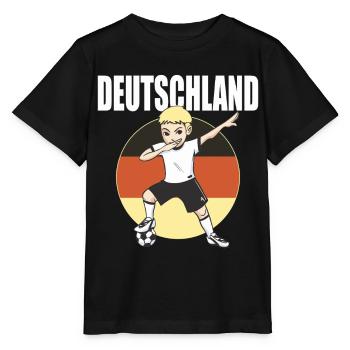 Deutschland Fussball Fan Shirt 2026 Fußball Trikot - Stanley/Stella Kinder T-Shirt MINI CREATOR  - Schwarz - Vorne - Mikhail (115cm)