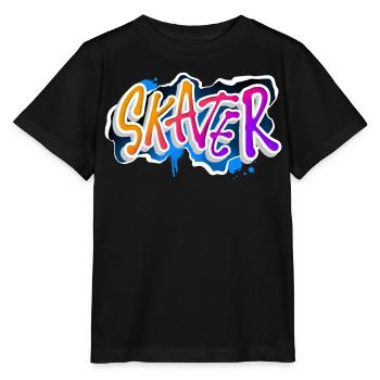Skater - Stanley/Stella MINI CREATOR Kids’ T-Shirt - black - Front - Mikhail (115cm)