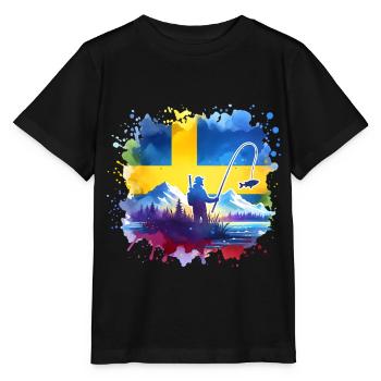 Pêcheurs de Suède - T-shirt bio MINI CREATOR Stanley/Stella Enfant - noir - Devant - Mikhail (115cm)