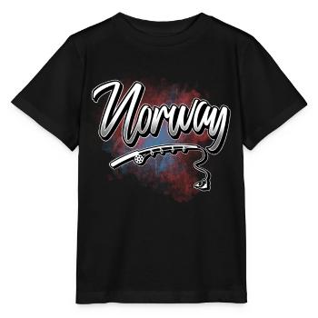 Canne à pêche norvégienne - T-shirt bio MINI CREATOR Stanley/Stella Enfant - noir - Devant - Mikhail (115cm)