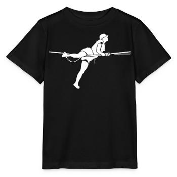 Slackline Balance Sport Lifestyle Silhouette - T-shirt bio MINI CREATOR Stanley/Stella Enfant - noir - Devant - Mikhail (115cm)