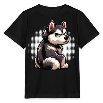 Husky Huskies Husky Owners Husky Owners Husky Fans - Stanley/Stella MINI CREATOR Kids’ T-Shirt - black - Front - Mikhail (115cm)