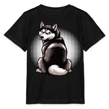 Husky Huskies Propriétaires de Husky Propriétaires de Husky Fans de Husky - T-shirt bio MINI CREATOR Stanley/Stella Enfant - noir - Devant - Mikhail (115cm)