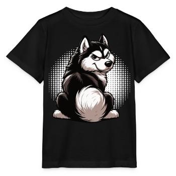 Husky Huskies Husky Owners Husky Owners Husky Fans - Stanley/Stella MINI CREATOR Kids’ T-Shirt - black - Front - Mikhail (115cm)
