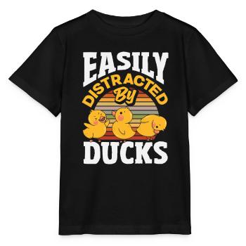 Lustiges Enten Motiv Enten Liebhaber Sprüche - Stanley/Stella Kinder T-Shirt MINI CREATOR  - Schwarz - Vorne - Mikhail (115cm)