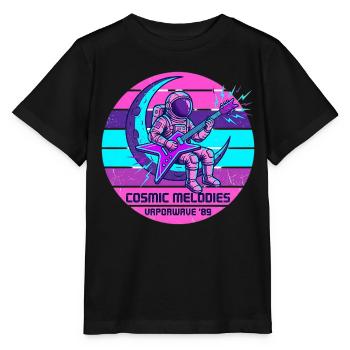 Astronaut Guitar Space Rock Music - Stanley/Stella MINI CREATOR Kids’ T-Shirt - black - Front - Mikhail (115cm)