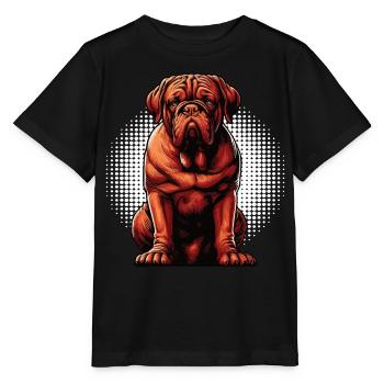 Mastiff de Bordeaux Propriétaire du Mastiff de Bordeaux - T-shirt bio MINI CREATOR Stanley/Stella Enfant - noir - Devant - Mikhail (115cm)