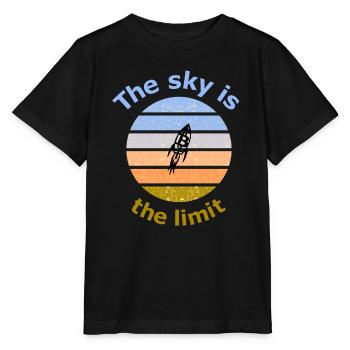 Bitcoin Rakete - Stanley/Stella Kinder T-Shirt MINI CREATOR  - Schwarz - Vorne - Mikhail (115cm)