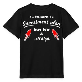 Investment Plan Rockets Print - Stanley/Stella MINI CREATOR Kids’ T-Shirt - black - Front - Mikhail (115cm)