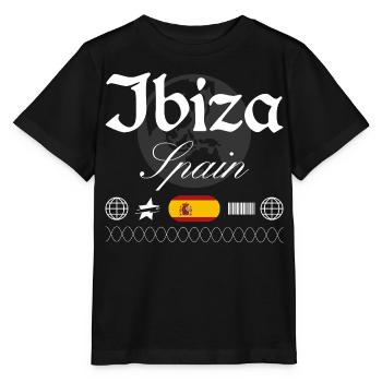 Souvenir de voyage streetwear à Ibiza, Espagne - T-shirt bio MINI CREATOR Stanley/Stella Enfant - noir - Devant - Mikhail (115cm)