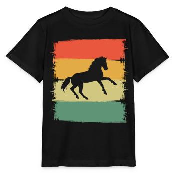 Horse - Stanley/Stella MINI CREATOR Kids’ T-Shirt - black - Front - Mikhail (115cm)