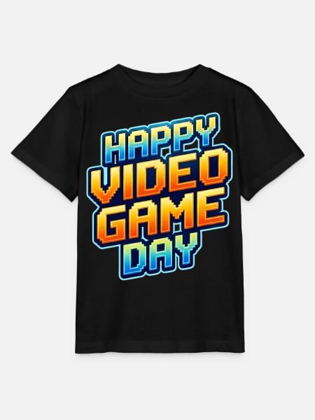 Happy Video Game Day - Stanley/Stella Kinder T-Shirt MINI CREATOR - Schwarz