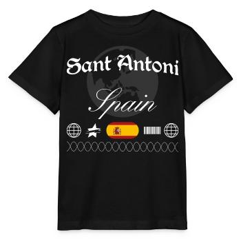 Sant Antoni Spanien Streetwear Reise Souvenir - Stanley/Stella Kinder T-Shirt MINI CREATOR  - Schwarz - Vorne - Mikhail (115cm)