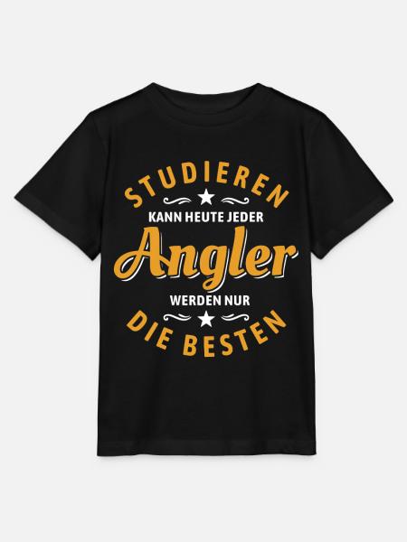 Studieren kann jeder | Angler Spruch - Stanley/Stella Kinder T-Shirt MINI CREATOR  - Schwarz