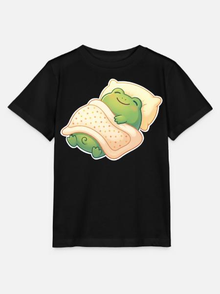 Frosch Schlafen - Stanley/Stella Kinder T-Shirt MINI CREATOR  - Schwarz