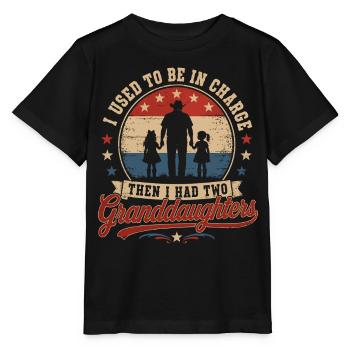 Opa Humor 2 Enkelinnen | Retro - Stanley/Stella Kinder T-Shirt MINI CREATOR  - Schwarz - Vorne - Mikhail (115cm)