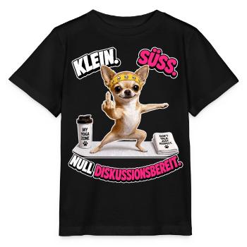 Klein süss und nicht diskutierbar - Stanley/Stella Kinder T-Shirt MINI CREATOR  - Schwarz - Vorne - Mikhail (115cm)