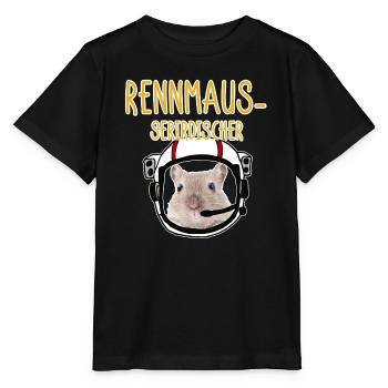 Süße Rennmaus Außerirdischer zweideutiger Witz - Stanley/Stella Kinder T-Shirt MINI CREATOR  - Schwarz - Vorne - Mikhail (115cm)