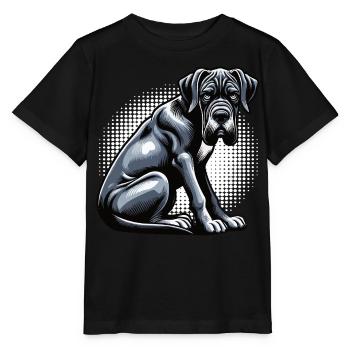 Grand Dogue Propriétaire de Dogue Grand Dane Fan de Grand Dogue - T-shirt bio MINI CREATOR Stanley/Stella Enfant - noir - Devant - Mikhail (115cm)