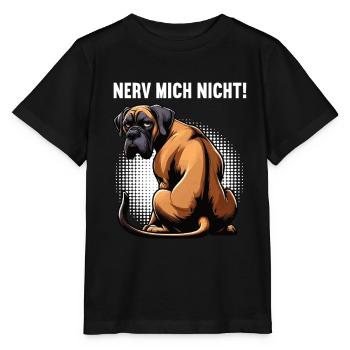 Nerv Mich Nicht Deutsche Dogge Doggen Doggenhalter - Stanley/Stella Kinder T-Shirt MINI CREATOR  - Schwarz - Vorne - Mikhail (115cm)