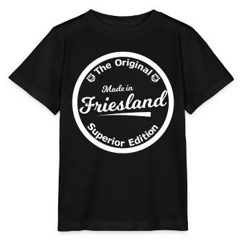 Insigne Friesland Édition supérieure - T-shirt bio MINI CREATOR Stanley/Stella Enfant - noir - Devant - Mikhail (115cm)