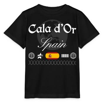 Cala d’Or Spanien Streetwear Reise Souvenir - Stanley/Stella Kinder T-Shirt MINI CREATOR  - Schwarz - Vorne - Mikhail (115cm)