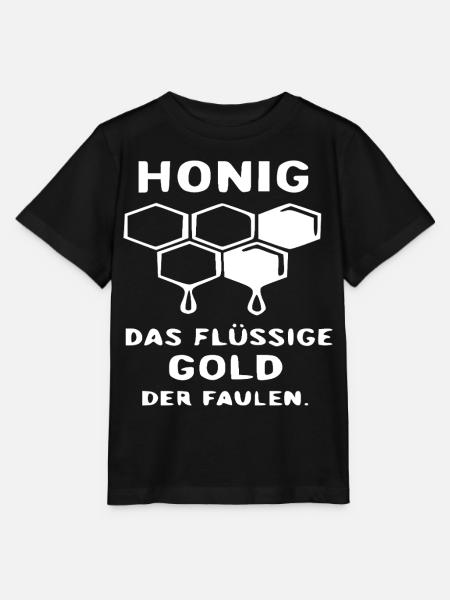 Honigwaben Tropfendes Gold - Stanley/Stella Kinder T-Shirt MINI CREATOR  - Schwarz