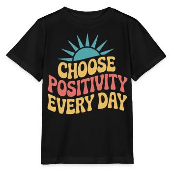 Choisissez la positivité au quotidien - T-shirt bio MINI CREATOR Stanley/Stella Enfant - noir - Devant - Mikhail (115cm)