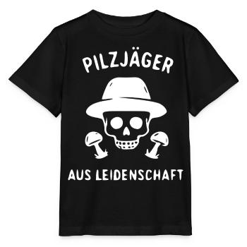 Pilzjäger aus Leidenschaft - Stanley/Stella Kinder T-Shirt MINI CREATOR  - Schwarz - Vorne - Mikhail (115cm)