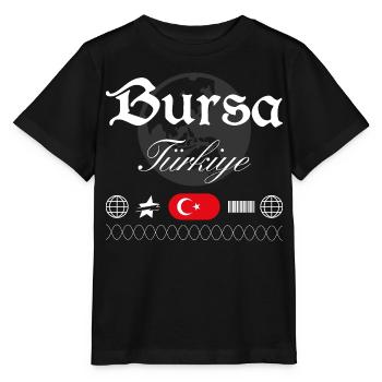 Bursa Türkei Streetwear Reise Souvenir - Stanley/Stella Kinder T-Shirt MINI CREATOR  - Schwarz - Vorne - Mikhail (115cm)