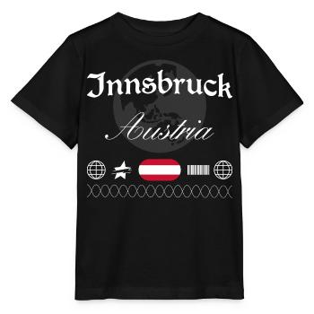 Innsbruck Österreich Streetwear Reise Souvenir - Stanley/Stella Kinder T-Shirt MINI CREATOR  - Schwarz - Vorne - Mikhail (115cm)