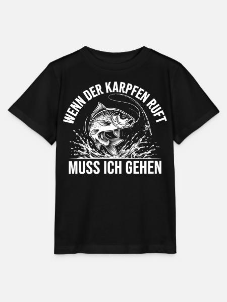 Karpfen Angeln - Stanley/Stella Kinder T-Shirt MINI CREATOR - Schwarz