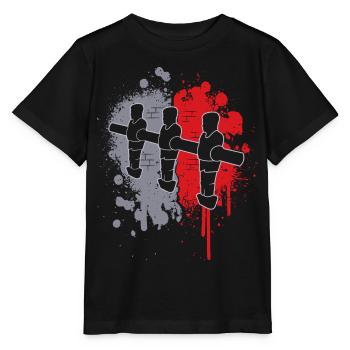 Table de baby-foot Table Éclaboussures de couleur Hommes football de table - T-shirt bio MINI CREATOR Stanley/Stella Enfant - noir - Devant - Mikhail (115cm)