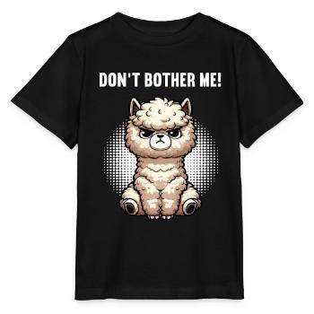Ne me dérange pas, Alpaga Lama, Alpaga Propriétaire d’Alpagas, Alpagas - T-shirt bio MINI CREATOR Stanley/Stella Enfant - noir - Devant - Mikhail (115cm)