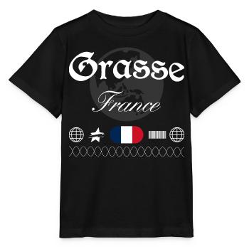 Grasse Frankreich Streetwear Reise Souvenir - Stanley/Stella Kinder T-Shirt MINI CREATOR  - Schwarz - Vorne - Mikhail (115cm)
