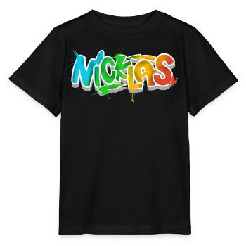 Nicklas - T-shirt bio MINI CREATOR Stanley/Stella Enfant - noir - Devant - Mikhail (115cm)
