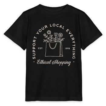 Achetez un soutien local pour acheter de manière éthique - T-shirt bio MINI CREATOR Stanley/Stella Enfant - noir - Devant - Mikhail (115cm)
