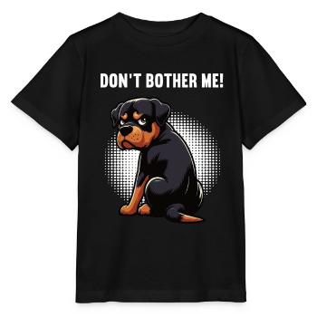 Ne me dérange pas, propriétaire de rottweiler - T-shirt bio MINI CREATOR Stanley/Stella Enfant - noir - Devant - Mikhail (115cm)
