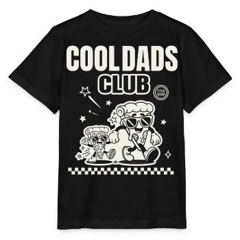 Cooler Papa Pizza Club Lustiger Vater Geschenk-Tee - Stanley/Stella Kinder T-Shirt MINI CREATOR  - Schwarz - Vorne - Mikhail (115cm)