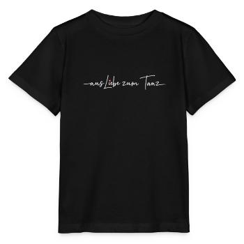 Aus Liebe zum Tanz Tango Salsa Bachata Kizomba - Stanley/Stella Kinder T-Shirt MINI CREATOR  - Schwarz - Vorne - Mikhail (115cm)