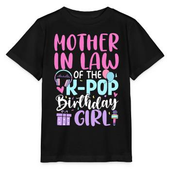 Mother In Law of The K-Pop Birthday Girl - Stanley/Stella Kinder T-Shirt MINI CREATOR  - Schwarz - Vorne - Mikhail (115cm)
