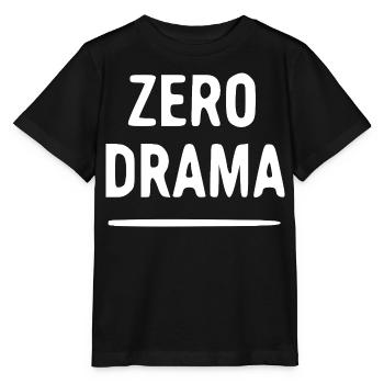 Zero Drama Typo Tee - Stanley/Stella Kinder T-Shirt MINI CREATOR  - Schwarz - Vorne - Mikhail (115cm)