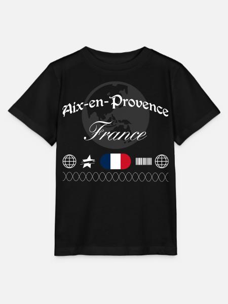 Aix-en-Provence Frankreich Streetwear Souvenir - Stanley/Stella Kinder T-Shirt MINI CREATOR  - Schwarz