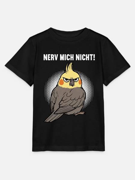 Nerv Mich Nicht Nymphensittich Nymphensittiche - Stanley/Stella Kinder T-Shirt MINI CREATOR - Schwarz
