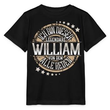 William - Stanley/Stella Kinder T-Shirt MINI CREATOR  - Schwarz - Vorne - Mikhail (115cm)