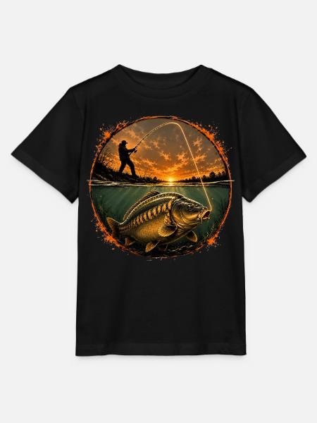Carp Fishing Surface Hookup - Stanley/Stella MINI CREATOR Kids’ T-Shirt - black