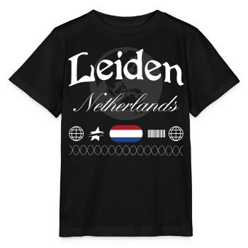 Leiden Niederlande Streetwear Reise Souvenir - Stanley/Stella Kinder T-Shirt MINI CREATOR  - Schwarz - Vorne - Mikhail (115cm)