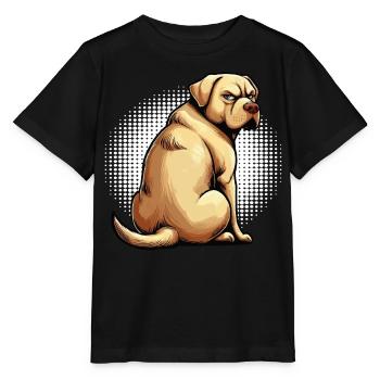 Labrador Labrador propriétaire Labrador lover - T-shirt bio MINI CREATOR Stanley/Stella Enfant - noir - Devant - Mikhail (115cm)