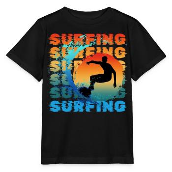 SURFEUR SURFEUR PLAGE D’ÉTÉ - T-shirt bio MINI CREATOR Stanley/Stella Enfant - noir - Devant - Mikhail (115cm)