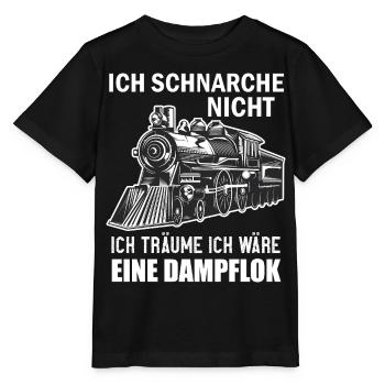 Ich Schnarche Nicht Ich Träume Ich Wäre Eine Lok - Stanley/Stella Kinder T-Shirt MINI CREATOR  - Schwarz - Vorne - Mikhail (115cm)